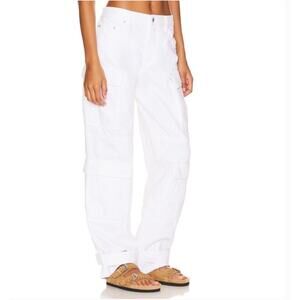 NWT GRLFRND Lex Cargo Jean in Sierra white